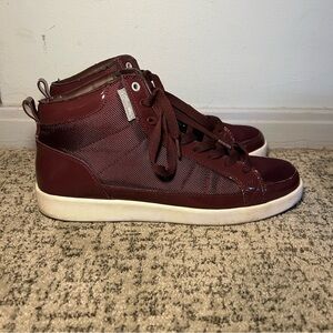 Cadillac Red High Top Lace Up Sneakers Size 11